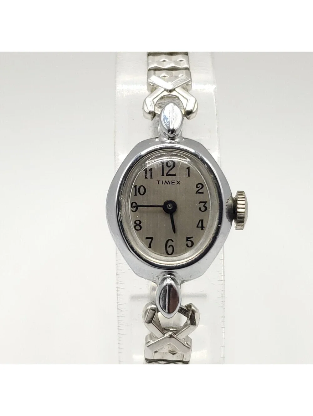 Vintage Timex Womens 17mm Mechanical Watch Expandable Band Running